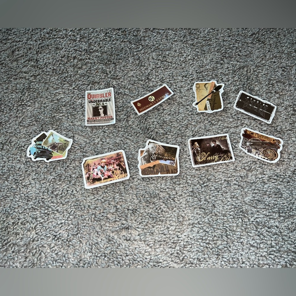 3 for $12 Vintage Harry Potter Style Sticker Set